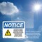 Signmission Electrical Hazard Voltage Or Sign, Vinyl Decal, 10in W x 7in L, 2PK OS-2PACK-NS-D-710-L-11655 - alternate 6
